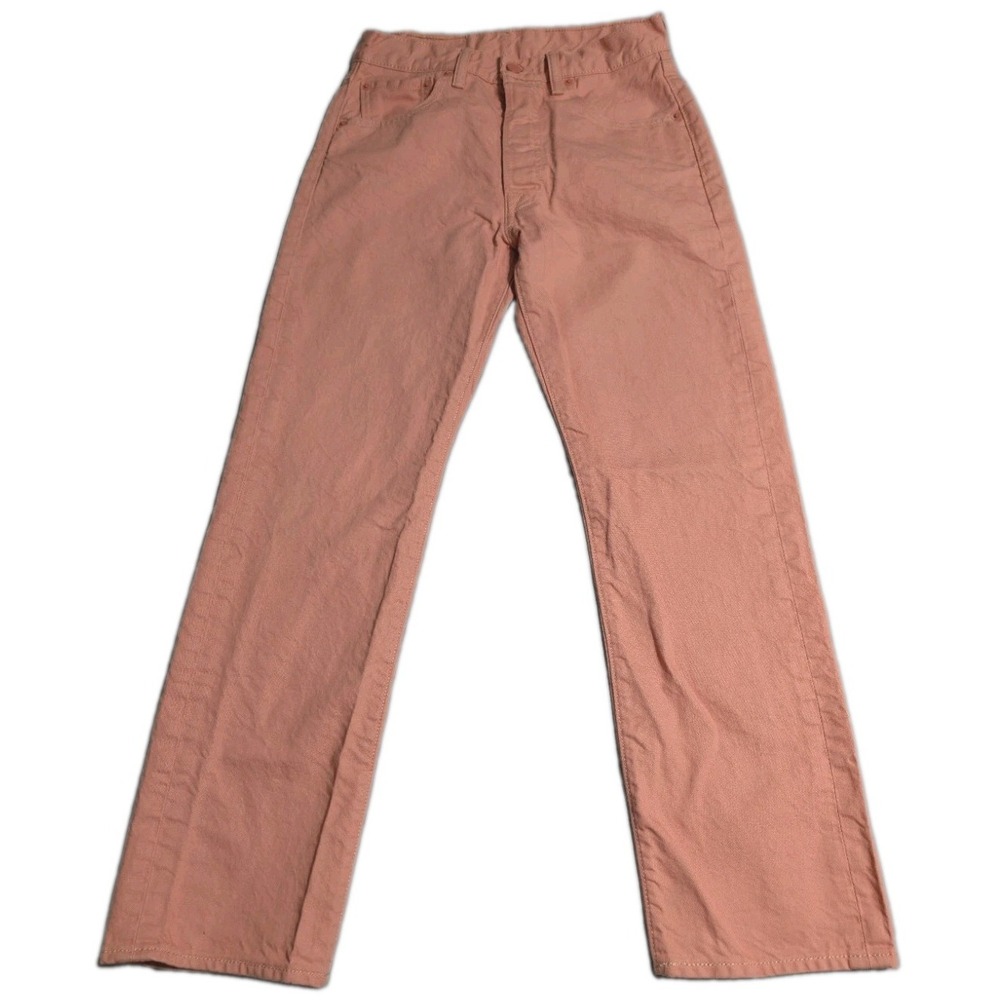 Levis 501 Jeans Mens 30x29 Pink Salmon Original Fit Button Fly Straight Leg